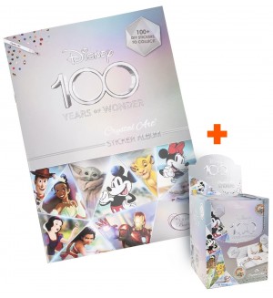 Колекционерски албум Craft Buddy - Disney 100, стартов пакет със стикери + Комплект стикери Craft Buddy - Disney 100, диамантен гоблен пакет