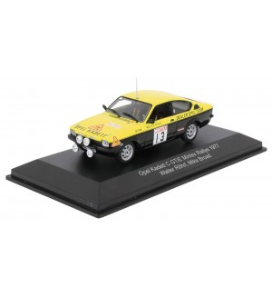 Колекционерски модел CMR Models Състезателни: Автомобили - Opel Kadett C GT/E #13 Mintex Rally 1977 Röhrl (Broad)
