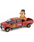 Колекционерски модел Greenlight Съвременни: Автомобили - Ford F-450 (Red) (2022) (Chinese Zodiac 2026 Year of the Horse)