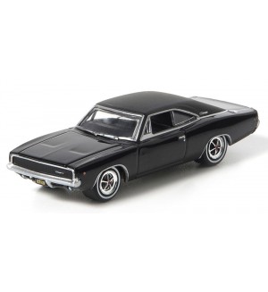 Колекционерски модел Greenlight Ретро: Автомобили - Dodge Charger R/T (Black) (Hobby Exclusive) (Evergreen) (1968)