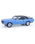 Колекционерски модел Greenlight Ретро: Автомобили - Ford Mustang Coupe with Trunk Ski Rack and Skis (Skiin’ Ian Solid Pack) (Garbage Pail Kids Series 8) (1967)