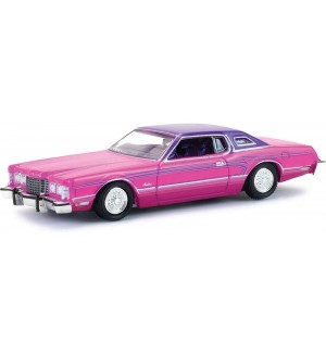 Колекционерски модел Greenlight Ретро: Автомобили - Ford Thunderbird Lowrider (Pink) (1975)
