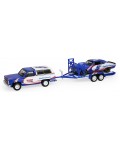Колекционерски модел Greenlight Съвременни: Автомобили - Chevrolet K5 Blazer Silverado (1986) and Chevrolet Camaro (1969)