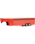 Колекционерски модел Greenlight Съвременни: Ремаркета - 26-Foot Continuous Gooseneck Livestock Trailer (Red)