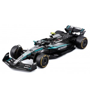 Колекционерски модел Hot Wheels Състезателни: Автомобили - Mercedes-Benz AMG PETRONAS Team #12 Kimi Antonelli, Formula 1 Season 2025 (black/grey/blue)