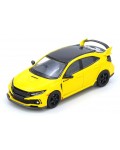 Колекционерски модел INNO Models Съвременни: Автомобили - Honda Civic Type R (FK8) (Yellow)