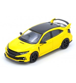 Колекционерски модел INNO Models Съвременни: Автомобили - Honda Civic Type R (FK8) (Yellow)