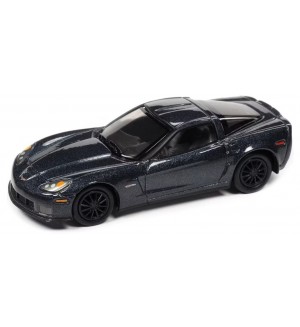 Колекционерски модел Johnny Lightning Съвременни: Автомобили - Chevrolet Corvette Z06 (Supersonic Blue Metallic) (2012) (L.E. 12240 pcs.)