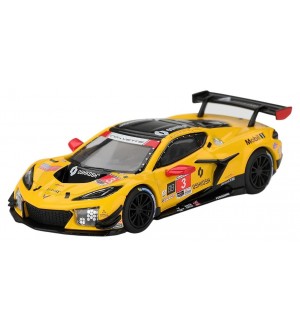 Колекционерски модел Mini GT Състезателни: Автомобили - Chevrolet Corvette Z06 GT3.R #3 Corvette Racing by Pratt Miller Motorsports IMSA Daytona 24 Hrs 2025 (LHD)
