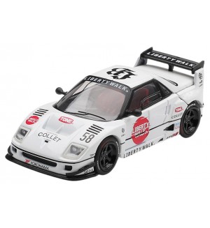 Колекционерски модел Mini GT Състезателни: Автомобили - Mazda AZ-1 Liberty Walk LB40 LB-Hinomaru (2025) (RHD)