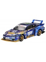 Колекционерски модел Mini GT Състезателни: Автомобили - Nissan Silvia (S15) LB-Super Silhouette #555 Team MINI GT Liberty Walk Formula Drift 2025 (RHD) (Blister Packaging)