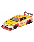 Колекционерски модел Mini GT Състезателни: Автомобили - Nissan Skyline GT-R (R34N) LB-ER34 Super Silhouette SKYLINE Suppaiman Okinawa (2025) (RHD)