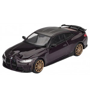 Колекционерски модел Mini GT Съвременни: Автомобили - BMW M4 M-Performance Daytona Violet 2021 (LHD) (Blister Packaging)