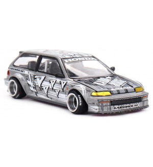 Колекционерски модел Mini GT Съвременни: Автомобили - Honda Civic EF Kaido Manga V1 1987