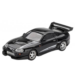Колекционерски модел Mini GT Съвременни: Автомобили - Toyota Supra MK4 (A80) VeilSide Combat V-II (Black) (2011) (LHD)