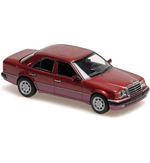Колекционерски модел MINICHAMPS Съвременни: Автомобили - Mercedes-Benz 500E V8, 1991, Red Metallic