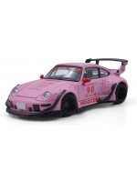 Колекционерски модел Model Model Съвременни: Автомобили - Porsche RWB 993 #98 Hooters (Matte Pink)