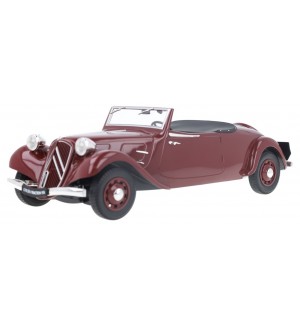Колекционерски модел Norev Ретро: Автомобили - Citroen Traction Cabriolet (Dark Red) (1938)