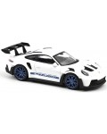 Колекционерски модел NOREV Съвременни: Автомобили - Porsche 911 GT3 RS (2022) (White and Blue stickers) Jet-car