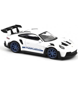 Колекционерски модел NOREV Съвременни: Автомобили - Porsche 911 GT3 RS (2022) (White and Blue stickers) Jet-car