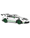 Колекционерски модел NOREV Съвременни: Автомобили - Porsche 911 GT3 RS Tribute to Carrera RS (White/Python Green) (2022)