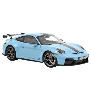 Колекционерски модел NOREV Съвременни: Автомобили - Porsche 911 GT3 w/Weissach Pack (Gulfblue) (2025)