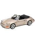 Колекционерски модел NOREV Съвременни: Автомобили - Porsche 911 Turbo Look Cabriolet (Zermatt Silver Metallic) (1992)