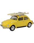 Колекционерски модел NOREV Съвременни: Автомобили - Volkswagen Beetle 1303 (Pastel Yellow with Surfboards) (1973)