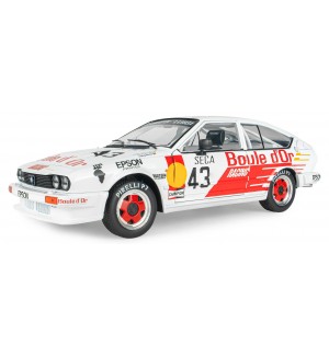 Колекционерски модел SOLIDO Състезателни: Автомобили - Alfa Romeo GTV6 #43 B.De Dryver/F-X. Boucher/L. Boucher 24H DE SPA 1985 