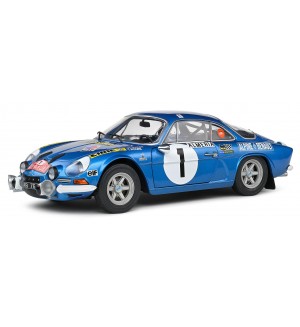 Колекционерски модел SOLIDO Състезателни: Автомобили - Alpine A110 1600S #1 Therier/Roure Rallye Monte Carlo (1972)
