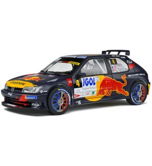 Колекционерски модел SOLIDO Състезателни: Автомобили - Peugeot 306 Maxi Black Rally Du Mont Blanc (2021)