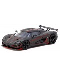 Колекционерски модел Tarmac Съвременни: Автомобили - Koenigsegg Agera RS (Black Carbon Fiber/Red Accents)
