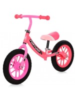 Колело за баланс Lorelli - Fortuna Air, със светещи джанти, розово