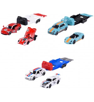 Количка с ремарке Majorette – Porsche Deluxe, асортимент Количка с ремарке Majorette – Porsche Deluxe, асортимент