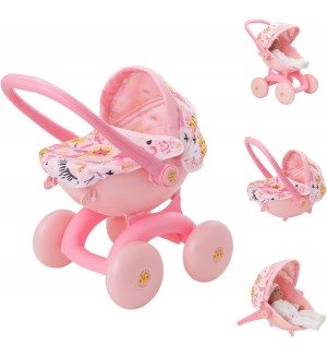 Количка за кукли 4 в 1 HTI - Baby Boo Bambino