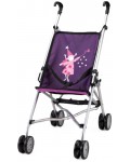 Количка за кукли Bayer - Buggy, лилава