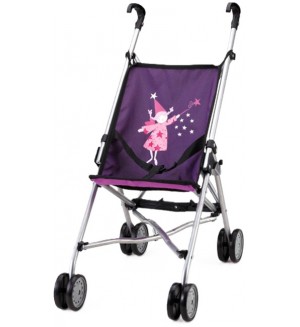 Количка за кукли Bayer - Buggy, лилава