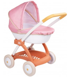 Количка за кукли Smoby Baby Nurse - Chuli Pop Car, розова