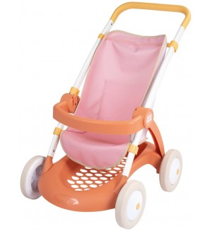 Количка за кукли Smoby Baby Nurse - Chuli Pop Car, розова/оранжева
