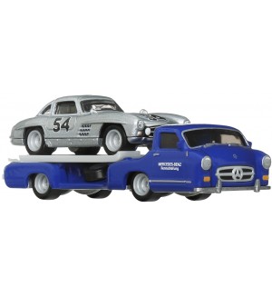 Колички Hot Wheels Car Culture - Mercedes-Benz 300 SL and '55 Mercedes-Benz Blaues Wunder, 1:64