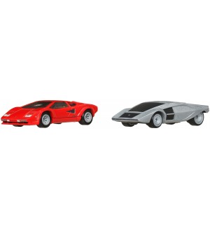 Колички Hot Wheels Premium Car Culture - Lamborghini Countach Lp5000 Qv & Lancia Stratos Zero, 1:64
