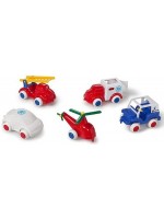Колички Viking Toys - Спасители, 5 броя, 14 cm