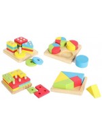 Комлект дървени игри Acool Toy - 4 вида
