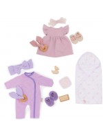 Комплект аксесоари за кукла Battat Lulla Baby - Дрехи за момичета, 11 части
