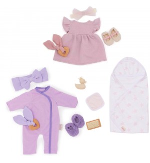 Комплект аксесоари за кукла Battat Lulla Baby - Дрехи за момичета, 11 части