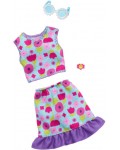 Комплект аксесоари за кукли Barbie Fashions - Потник и пола на цветя