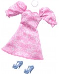 Комплект аксесоари за кукли Barbie Fashions - Розова рокля с обувки