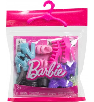 Комплект аксесоари за кукли Barbie - Обувки, 5 чифта