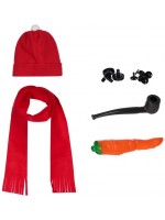 Комплект аксесоари за снежен човек GT - С червена шапка