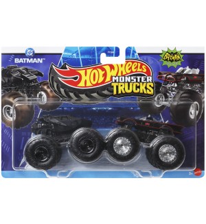 Комплект бъгита Hot Wheels Monster Trucks - DC Batman and Batman Classic TV Series, 1:64